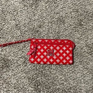 Miami University Vera Bradley wristlet